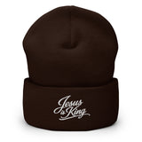 Jesus is King Script Beanie-Victory Apparel, Inc.