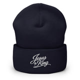 Jesus is King Script Beanie-Victory Apparel, Inc.