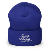 Jesus is King Script Beanie-Victory Apparel, Inc.