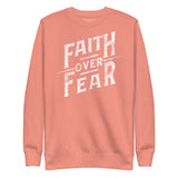 Faith Over Fear Pullover Sweatshirt-Victory Apparel, Inc.