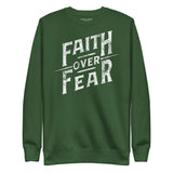 Faith Over Fear Pullover Sweatshirt-Victory Apparel, Inc.