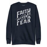 Faith Over Fear Pullover Sweatshirt-Victory Apparel, Inc.