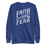 Faith Over Fear Pullover Sweatshirt-Victory Apparel, Inc.