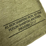 Iron Sharpens Iron Tee (Military Green)-Victory Apparel, Inc.