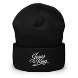 Jesus is King Script Beanie-Victory Apparel, Inc.