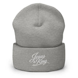 Jesus is King Script Beanie-Victory Apparel, Inc.