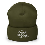 Jesus is King Script Beanie-Victory Apparel, Inc.