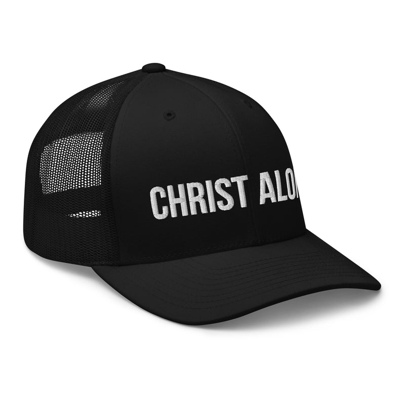 Christ Alone Trucker Hat-Victory Apparel, Inc.