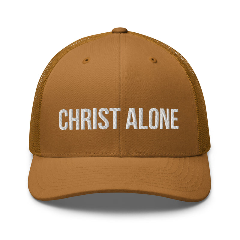 Christ Alone Trucker Hat-Victory Apparel, Inc.