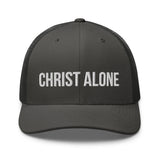 Christ Alone Trucker Hat-Victory Apparel, Inc.