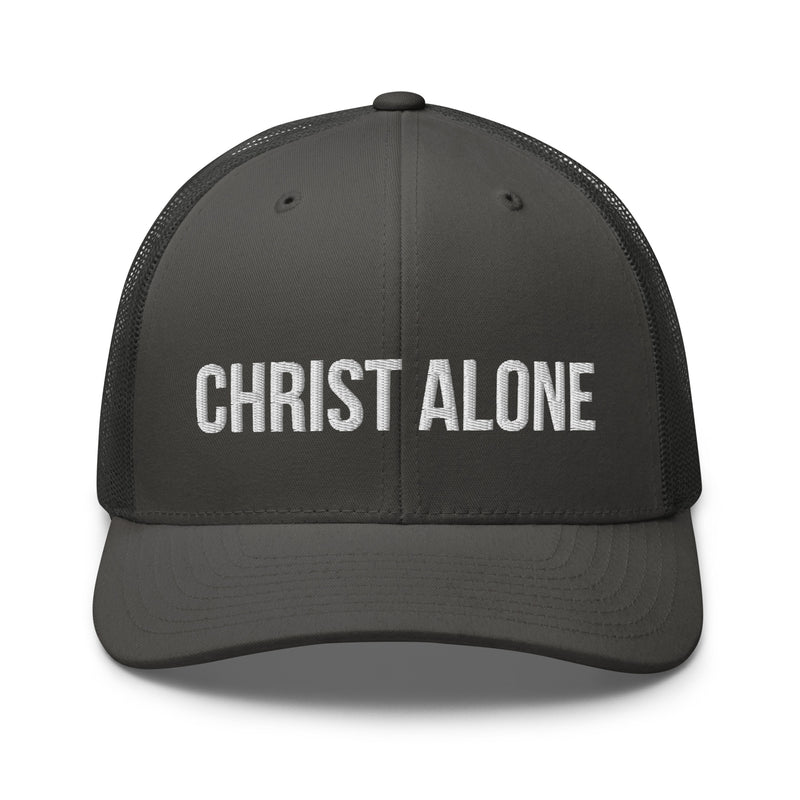 Christ Alone Trucker Hat-Victory Apparel, Inc.