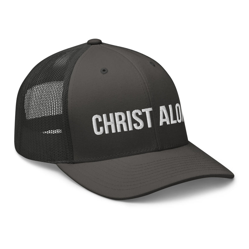 Christ Alone Trucker Hat-Victory Apparel, Inc.
