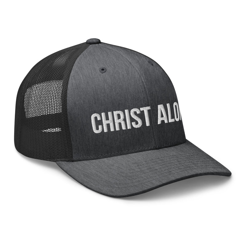 Christ Alone Trucker Hat-Victory Apparel, Inc.