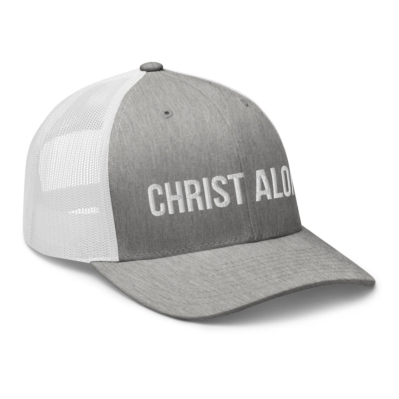 Christ Alone Trucker Hat-Victory Apparel, Inc.