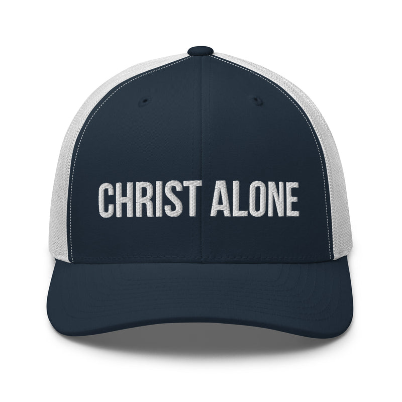 Christ Alone Trucker Hat-Victory Apparel, Inc.
