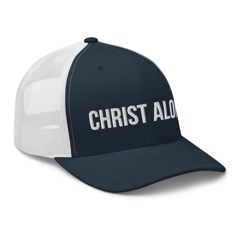 Christ Alone Trucker Hat-Victory Apparel, Inc.