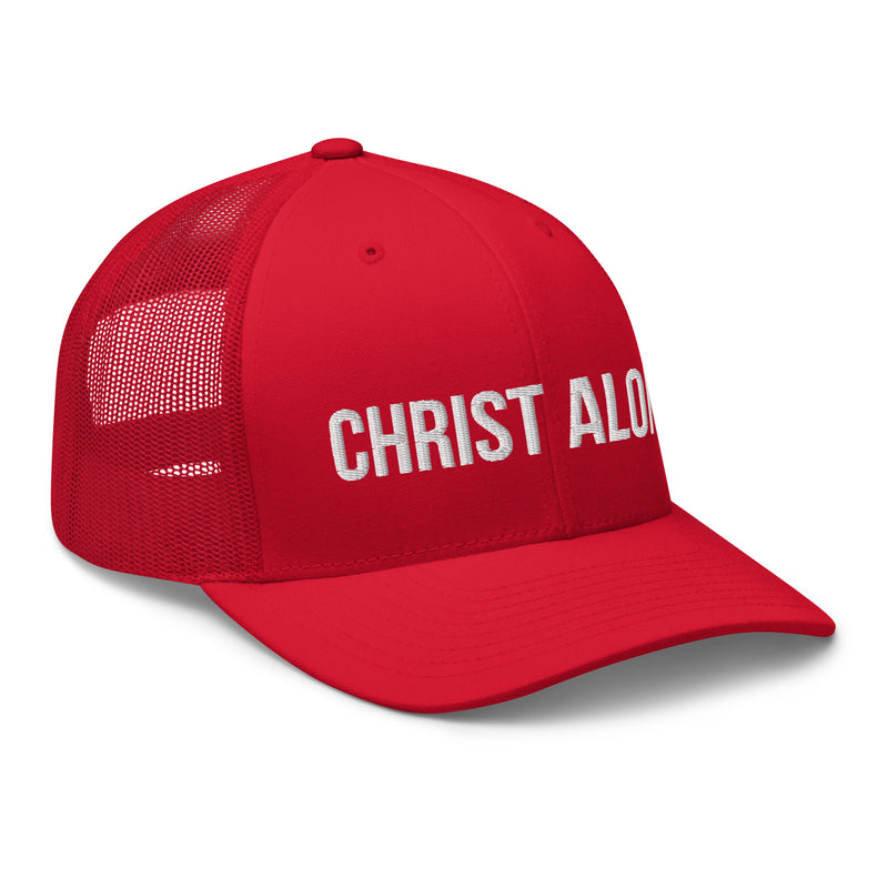 Christ Alone Trucker Hat-Victory Apparel, Inc.