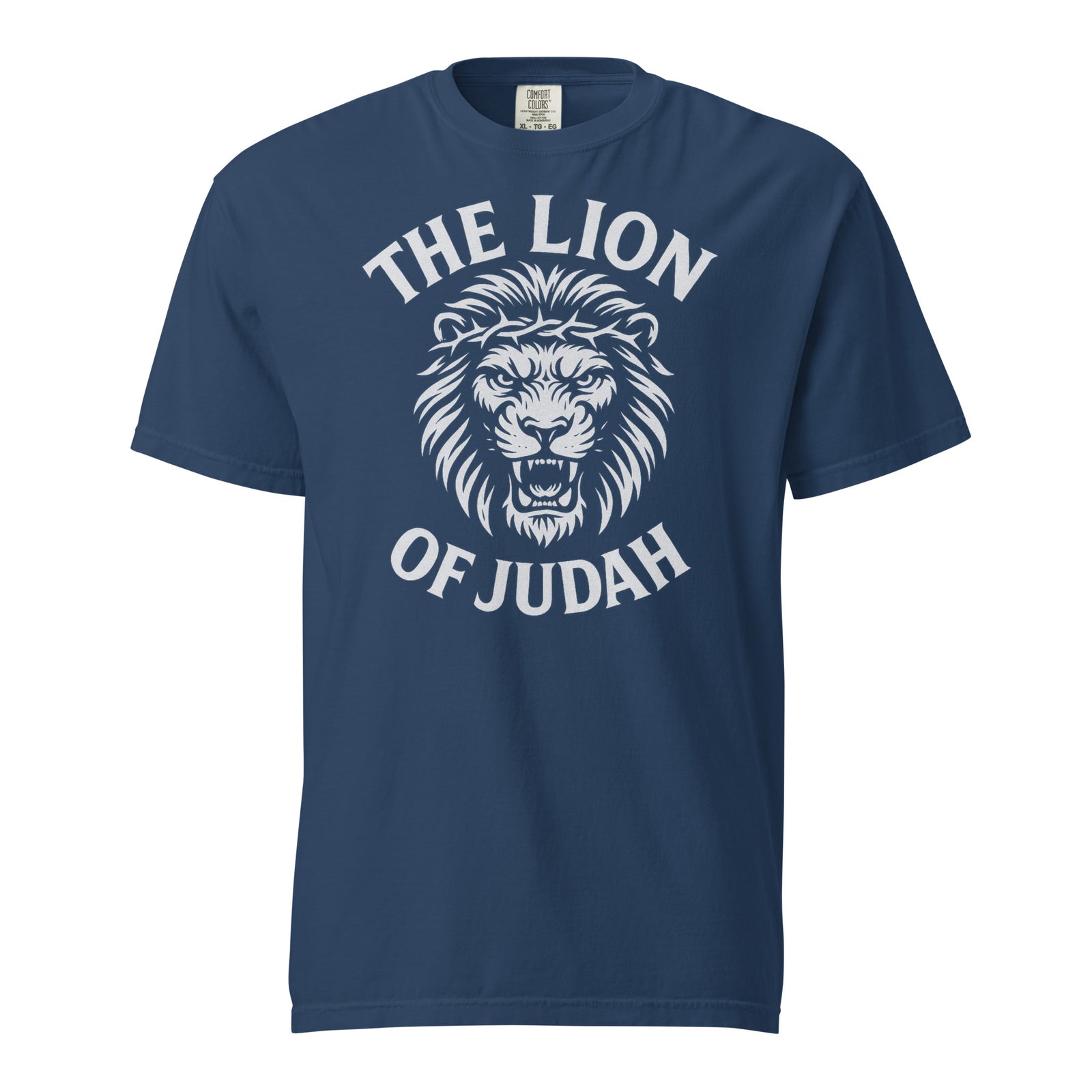リフトLION GRAPHIC VINTAGE BT-SHIRT - NAVY Lion of Judah Lifestyle Tee – Victory Apparel, Inc.