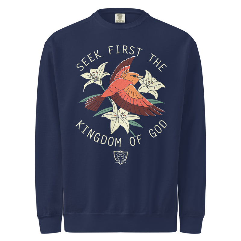 Seek First The Kingdom Pullover Sweatshirt-Victory Apparel, Inc.