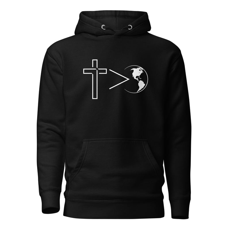 Cross is Greater Hoodie-Victory Apparel, Inc.