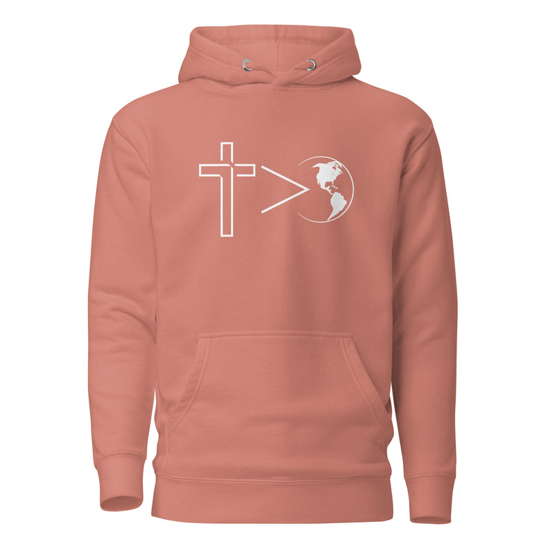 Cross is Greater Hoodie-Victory Apparel, Inc.