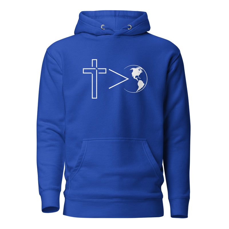 Cross is Greater Hoodie-Victory Apparel, Inc.