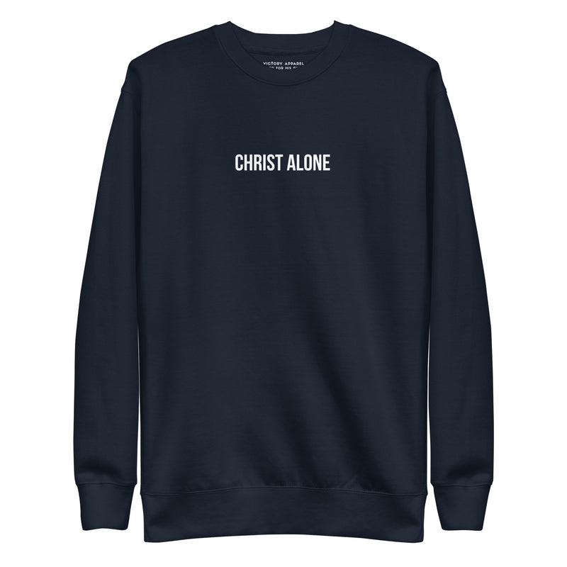 Christ Alone Pullover Sweatshirt-Victory Apparel, Inc.