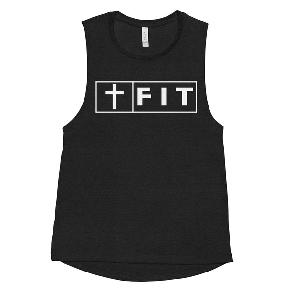 Fit For Christ Women's Muscle Tank-Victory Apparel, Inc.