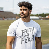 Faith over Fear Tee (Heather White)-Victory Apparel, Inc.