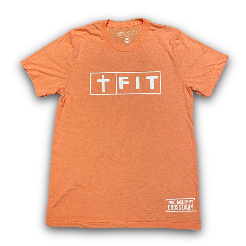 Fit for Christ Tee (Orange)-Victory Apparel, Inc.