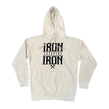 Iron Sharpens Iron Hoodie (Oatmeal)-Victory Apparel, Inc.