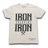 Iron Sharpens Iron Tee (Heather White)-Victory Apparel, Inc.