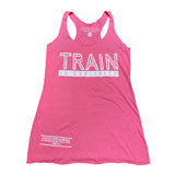 Train in Godliness Women's Tank (Pink)-Victory Apparel, Inc.