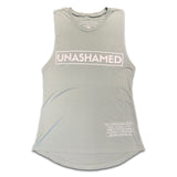 Unashamed Women's Muscle Tank (Stonewash Green)-Victory Apparel, Inc.