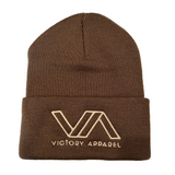Victory Apparel Beanie (Brown)-Victory Apparel, Inc.