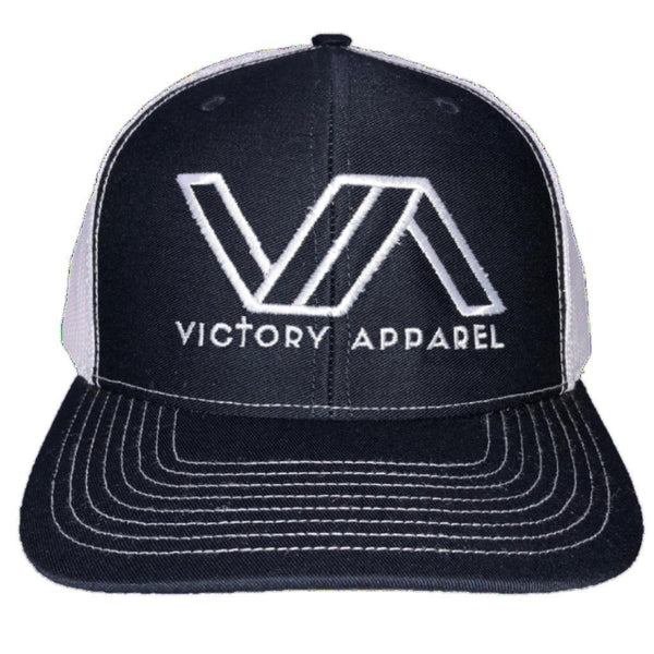 Victory Apparel Trucker Hat (Navy/White)-Victory Apparel, Inc.