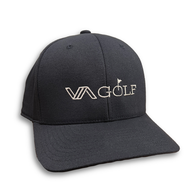 VA Golf Flexfit Hat (Navy)-Victory Apparel, Inc.
