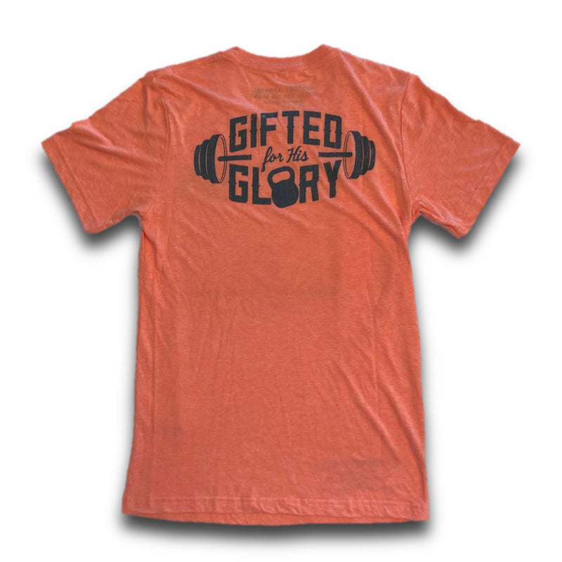 Gifted for His Glory Tee (Orange)-Victory Apparel, Inc.