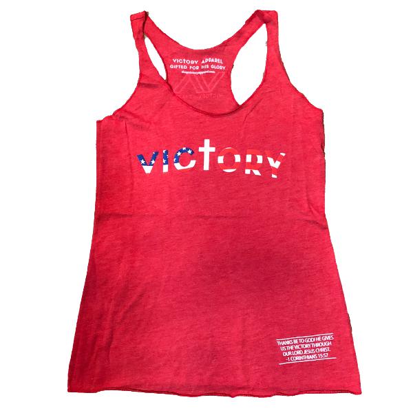 Victory Women's Tank (Vintage Red)-Victory Apparel, Inc.