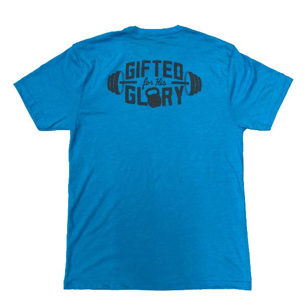 Gifted for His Glory Tee (Vintage Turquoise)-Victory Apparel, Inc.