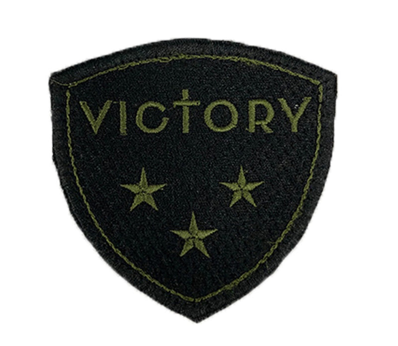 Victory Badge Patch (Black/Military Green)-Victory Apparel, Inc.