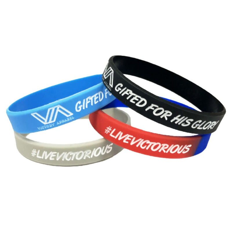 Victory Apparel Silicone Wristband (4 pack)-Victory Apparel, Inc.